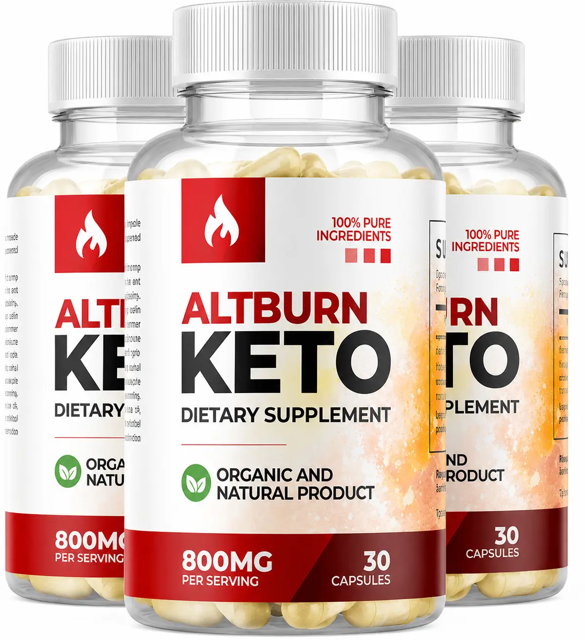 AltBurn Keto 3 bottle package